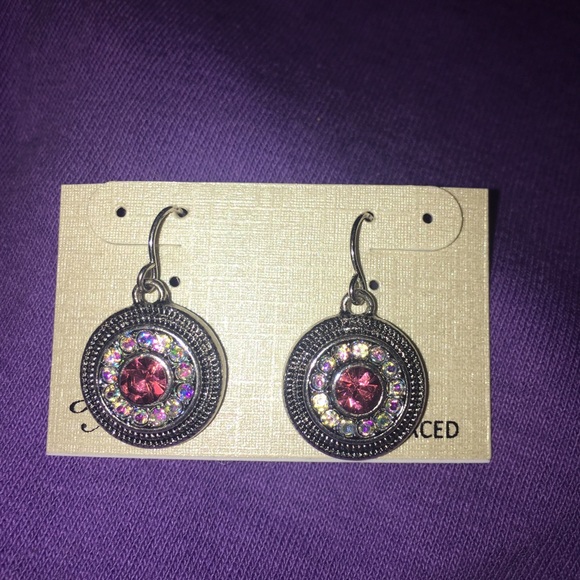 Gorgeous Pink & multi color earrings NWT - Picture 5 of 7